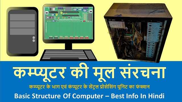 कम्प्यूटर की मूल संरचना | Basic Structure Of Computer – Best Info In Hindi